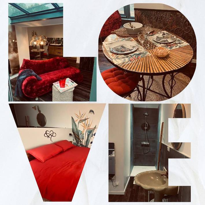 Location de vacances pour 2 personnes, avec jardin ainsi que vue et piscine à Semussac - 2