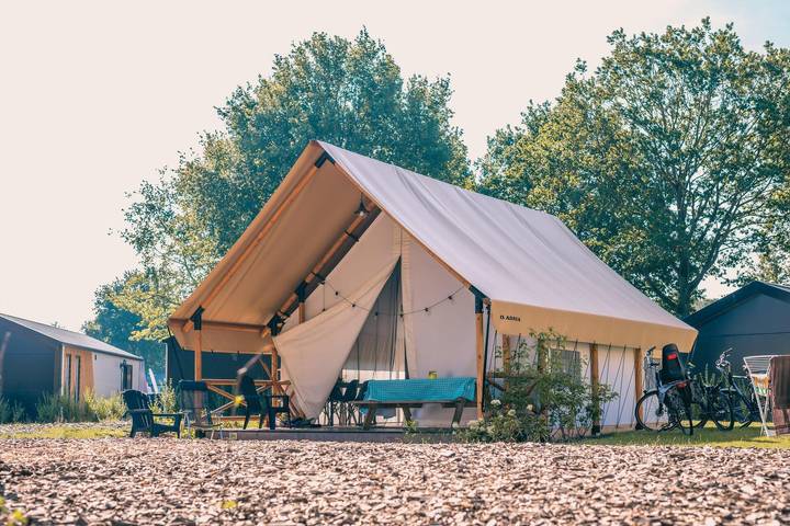 Camping voor 6 personen, met tuin in Noord-Brabant