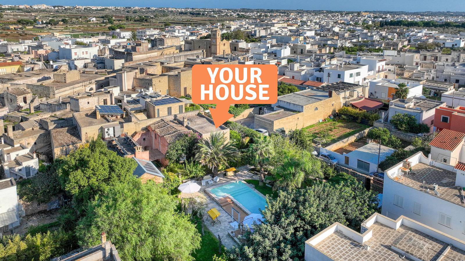 Pool-Haus im Park, 7km von den Sandstränden (C) in Patù, Golf von Tarent