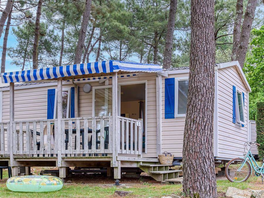 Camping Romanée - La Belle Henriette - Mobilheim 6 personen - Komfort 3 Zimmer in La Tranche-sur-Mer, Vendée