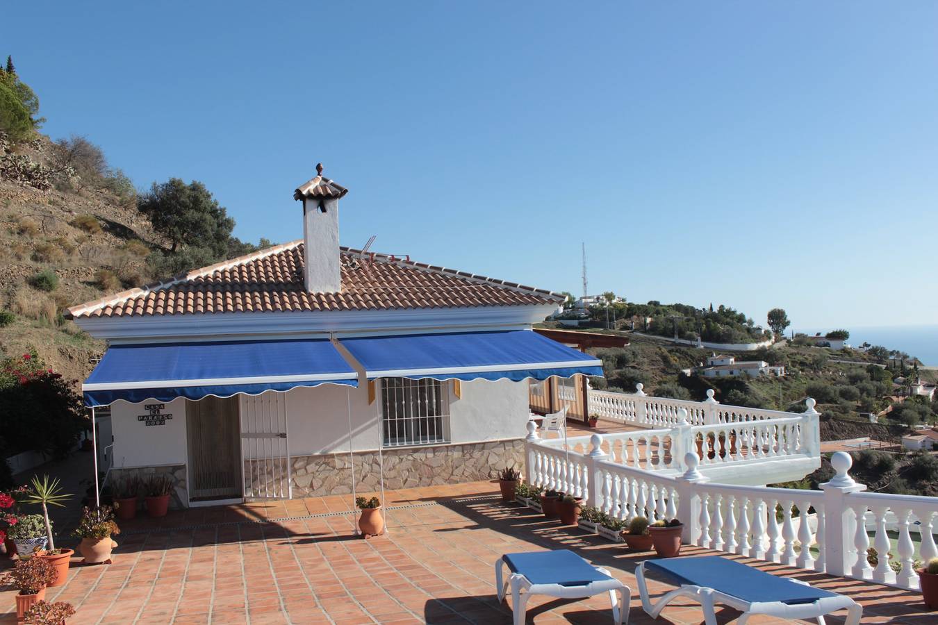 Feriehus for 4 personer med have in Arenas, Costa del Sol