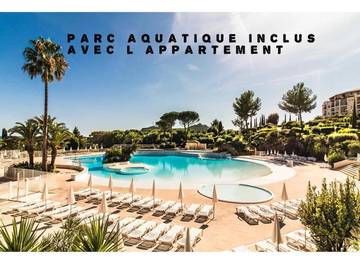 Gîte pour 4 personnes, avec vue et bassin pour enfant ainsi que piscine et jardin, animaux acceptés dans Golf De Cap Esterel