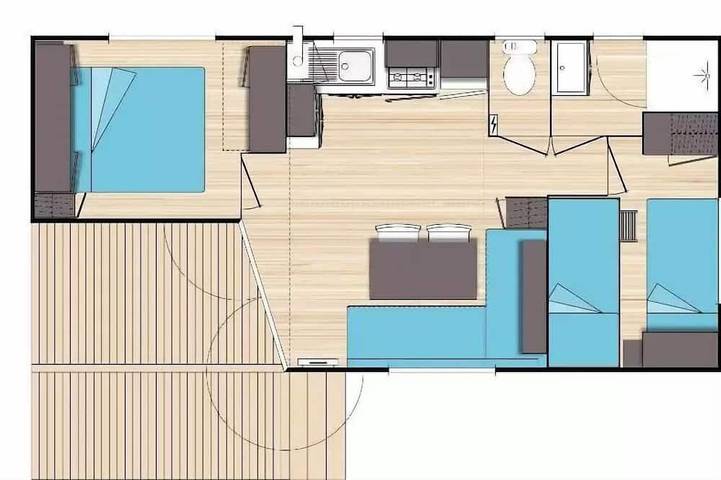 Mobil home pour 6 personnes - 1