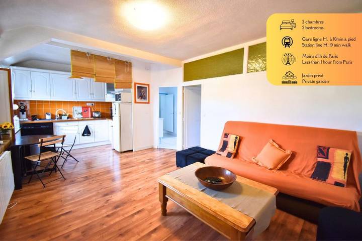 Appartement de vacances pour 5 personnes, avec Jardin et Vue