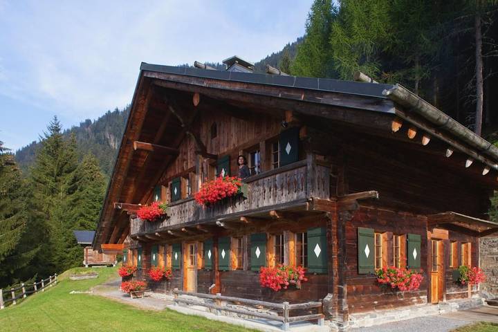 Chalet für 7 Personen, mit Garten und Balkon in Val-d'Illiez
