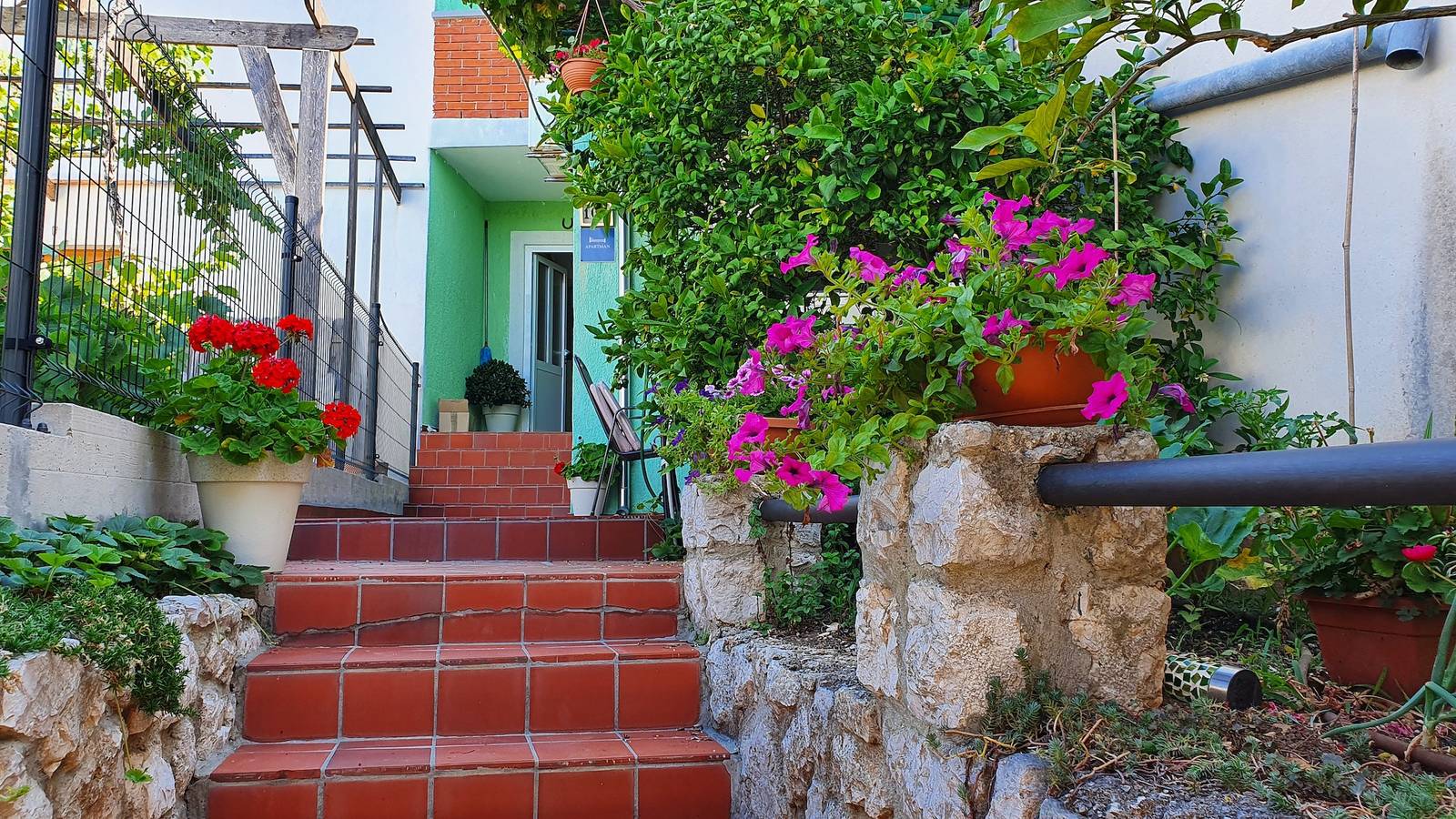 Ganze Wohnung, Studio Appartement mit Terrasse und Meerblick Cunski, Losinj -a in Cunski, Lošinj (Kvarner Bucht)