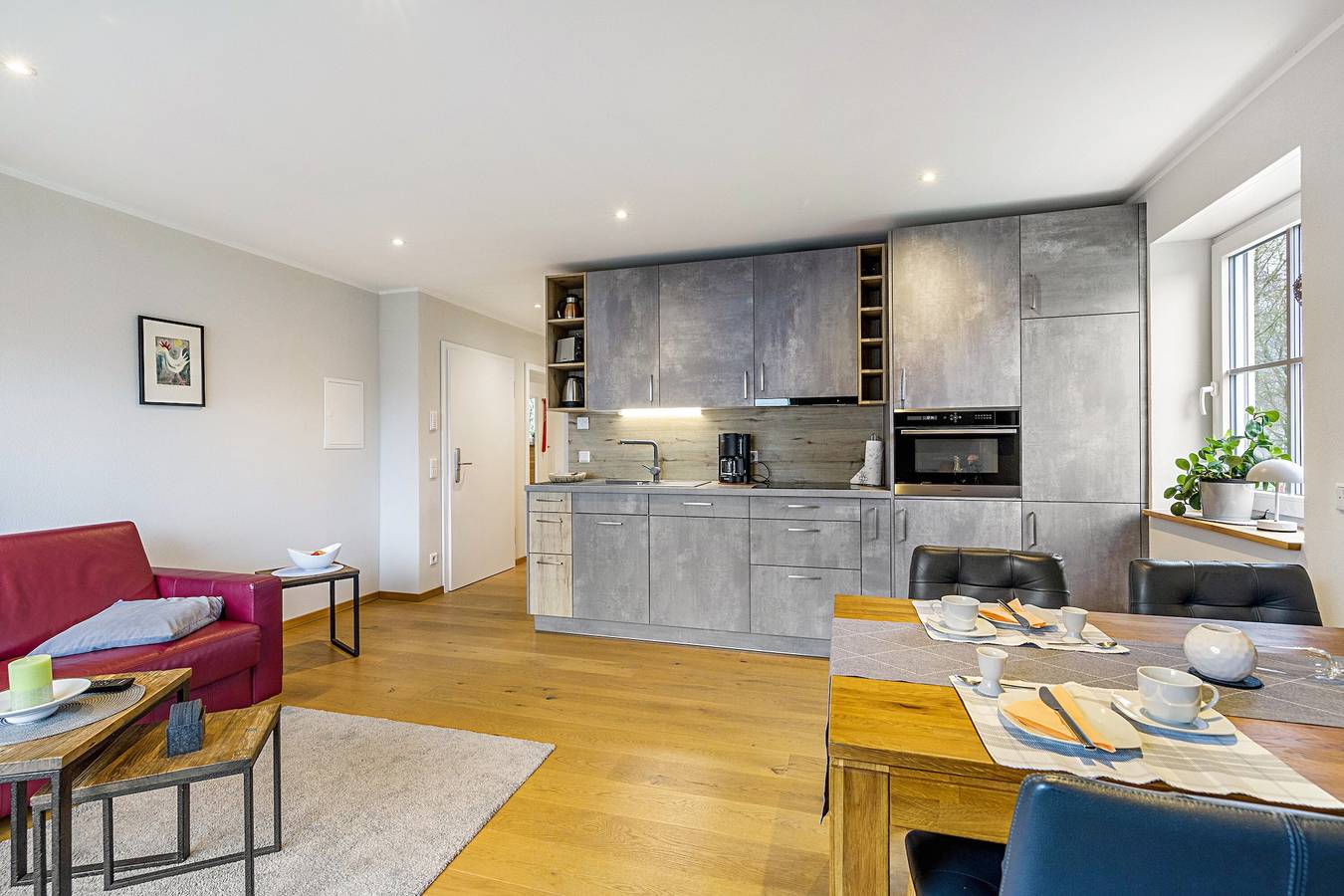 Ganze Wohnung, Apartment 'Ferienwohnung Nachtigal C, 50qm' mit Bergblick, gemeinsamer Terrasse und Wlan in Lennestadt, Sauerland