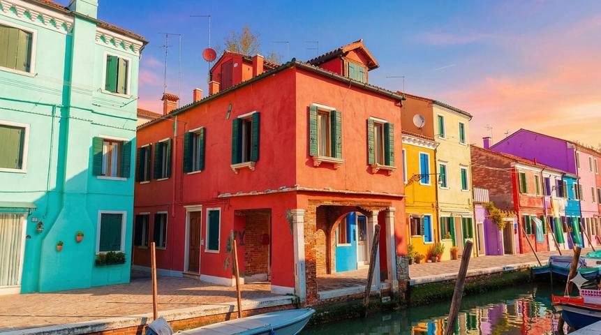 Gîte pour 4 personnes, avec balcon et vue dans Burano