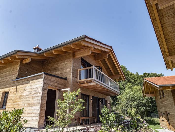 Chalet für 6 Personen, mit Balkon und Sauna sowie Pool, kinderfreundlich in Niederbayern - 4