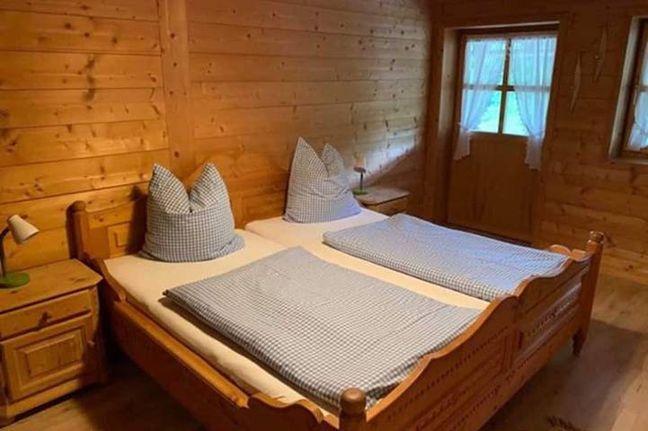 Blockhütte für 2 Personen, mit Balkon am Schliersee