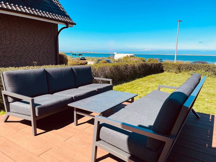 Ferienhaus mit Meerblick für 5 Personen, mit Ausblick und Garten sowie Terrasse in Heiligenhafen