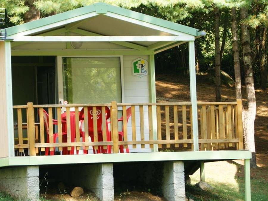 Camping Parc de Palétès - Chalet 2 personnes - Tonga - 1 chambre in Saint-Girons (Ariège), Parc naturel régional des Pyrénées ariégeoises