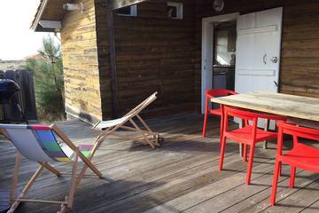 Maison de campagne pour 6 personnes, avec terrasse dans Contis