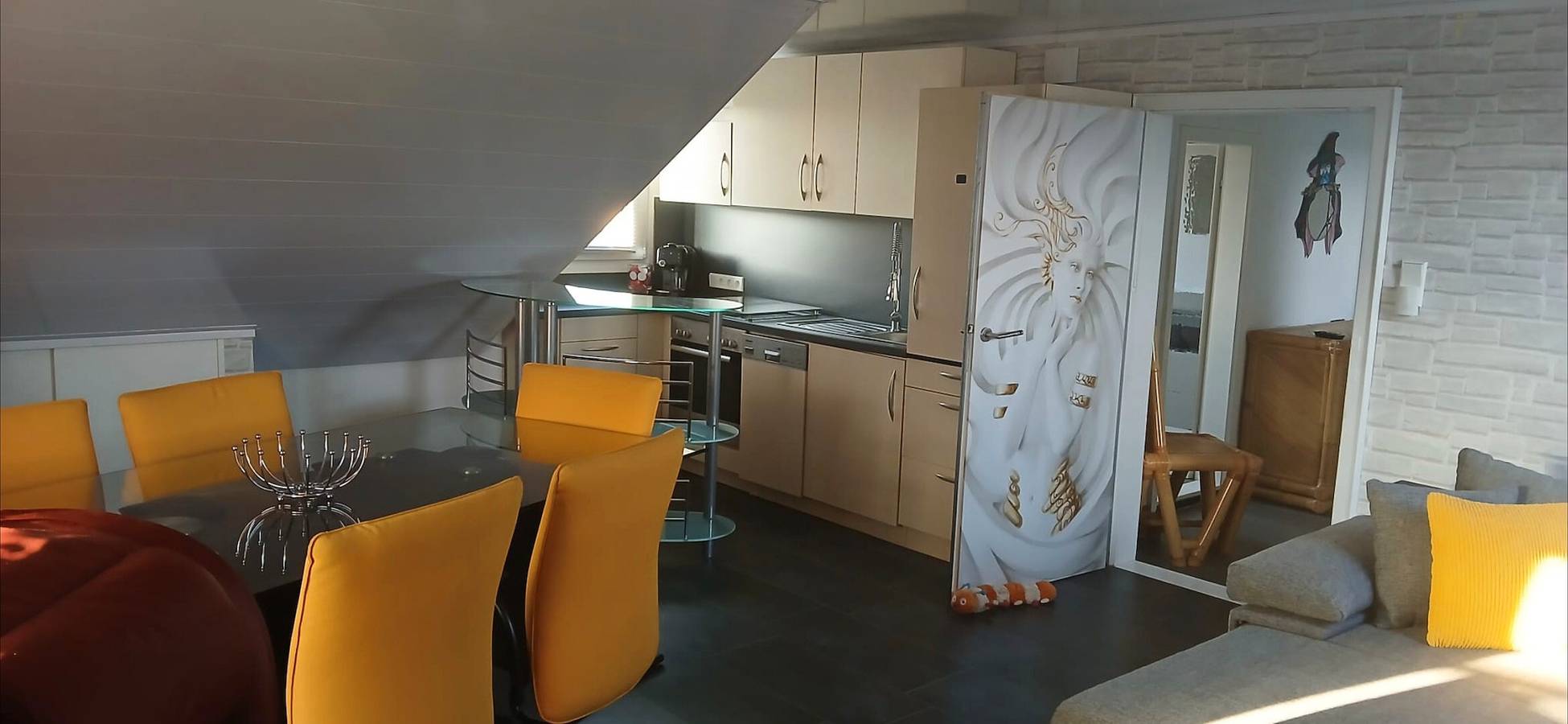 Apartamento entero, Apartamento vacacional 'Anke Günther' con jardín privado y wifi in Bad Kissingen, Rhön-Bayern