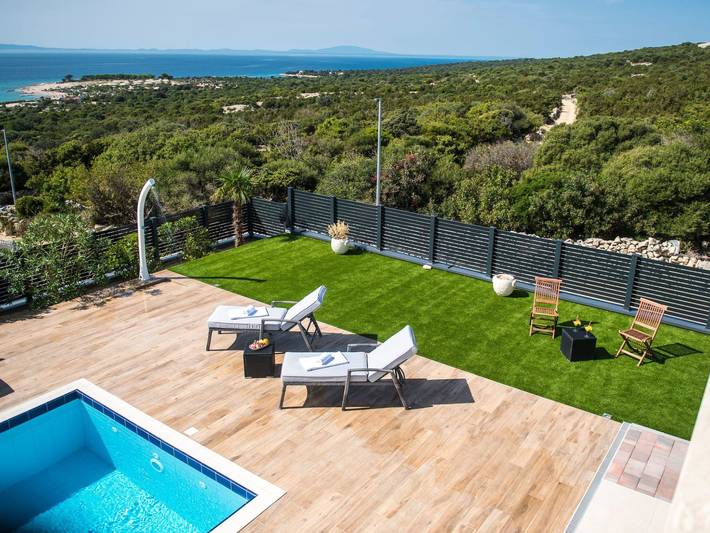 Ferienhaus für 10 Personen, mit Terrasse und Garten sowie Pool in Novalja - 3