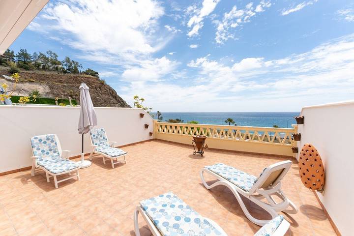 Ferienhaus für 6 Personen, mit Pool und Balkon sowie Meerblick - 1