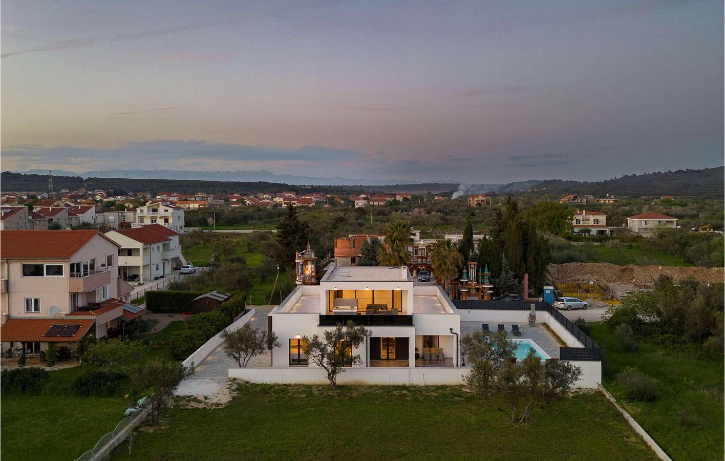 Ferienhaus für 8 Personen mit Pool in Sukosan, Zadar