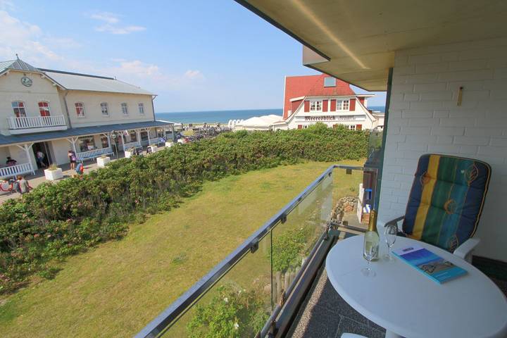 Ferienwohnung mit Meerblick für 2 Personen, mit Balkon in Wenningstedt