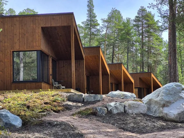 Camping für 5 Personen, mit Sauna und Terrasse sowie Ausblick - 1