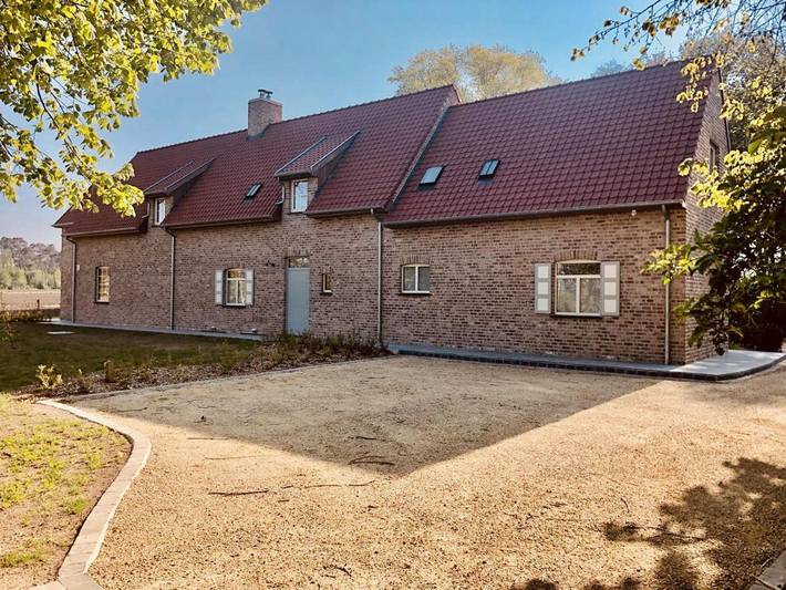 Location de vacances pour 14 personnes, avec Terrasse ainsi que Jardin et Vue à Koekelare