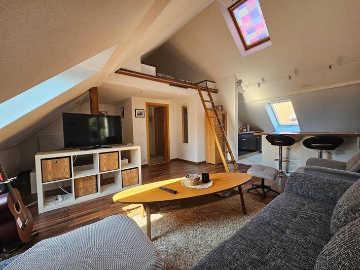Ferienwohnung für 4 Personen, mit Terrasse und Garten sowie Ausblick in Leisnig