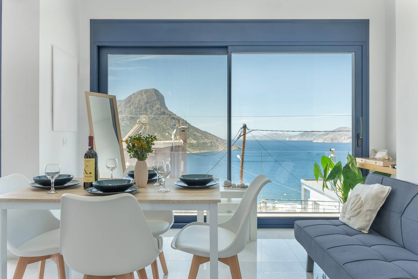 Ganze Wohnung, Apartment 'Regina 1' mit Meerblick, Wlan und Klimaanlage in Mirties, Kalymnos