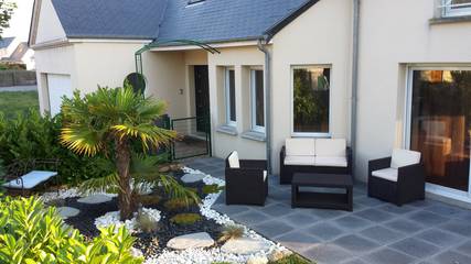 Location de vacances pour 9 personnes, avec terrasse à Saint-Vaast-la-Hougue