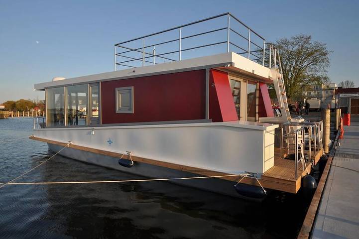 Hausboot für 2 Personen, mit Balkon und Garten auf Fischland - Darß - Zingst