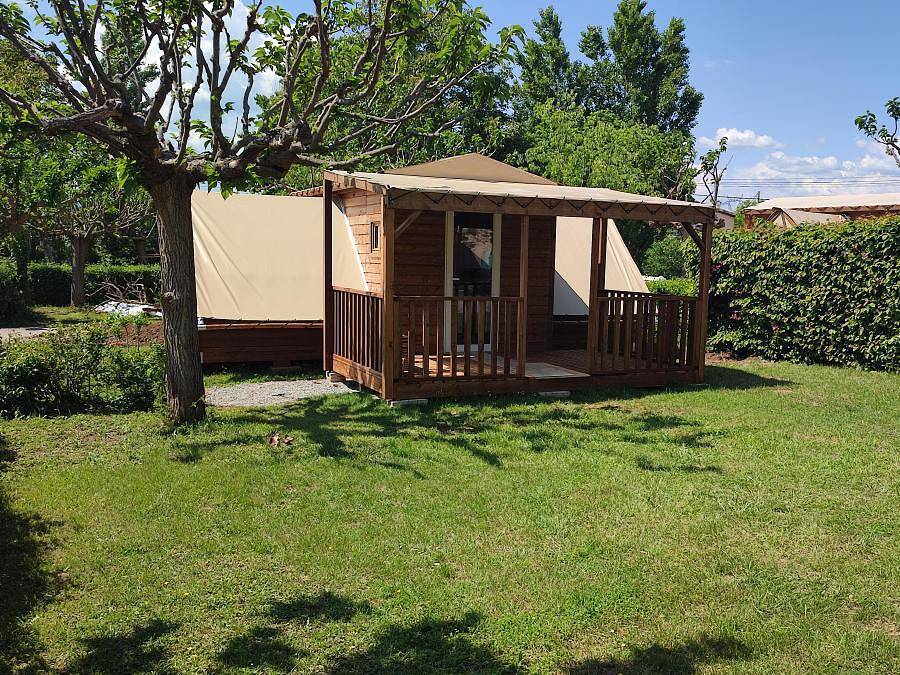 Camping Les Pres Hauts - Sites et Paysages  - Alojamiento 4 personas - Cabaña Valbelle in Sisteron, Forcalquier region
