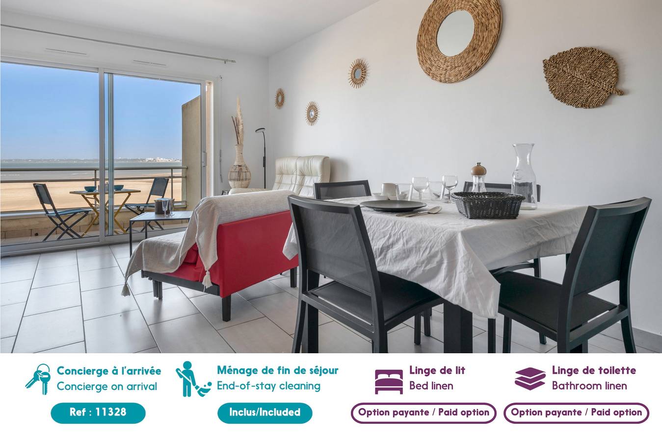 Appartement entier, Face Mer -  appartement pour 2 in Saint-Brevin-les-Pins, Côte de Jade