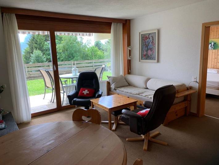 Apartamento para 4 personas, con Terraza además de Jardín y Vistas en Leysin