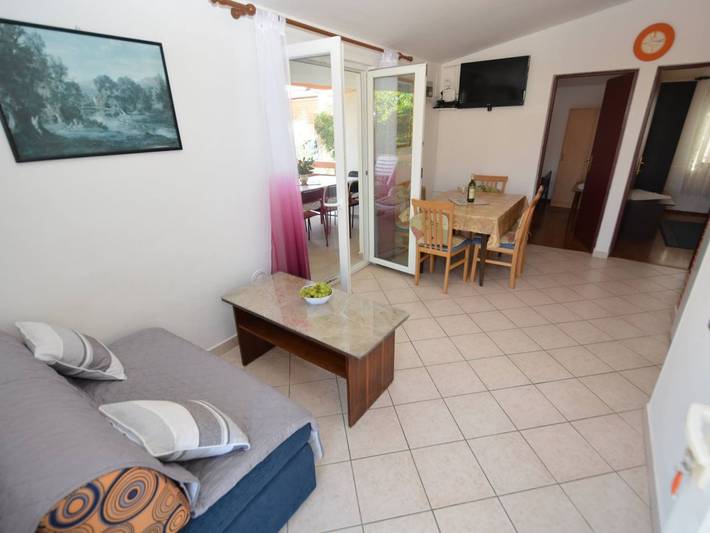 Apartament wakacyjny dla 6 osób, z Balkon w Vir