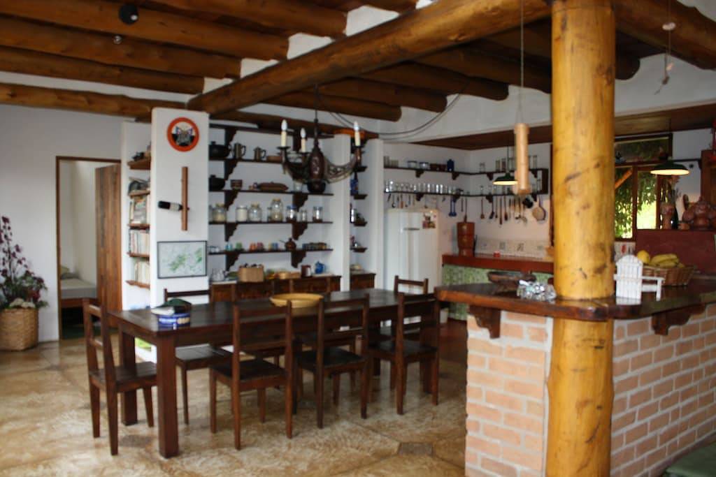 Haus für 6 Personen in bergiger Gegend, mit Kamin, Holzofen in Gonçalves, Minas Gerais