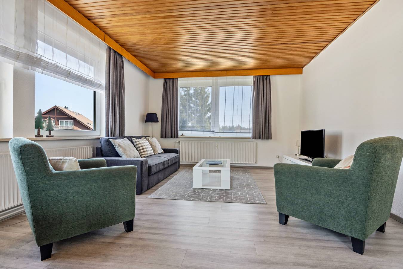 Ganze Wohnung, Ferienwohnung Bergfried 1" mit Bergblick, privater Terrasse und Wlan in Braunlage, Harzvorland