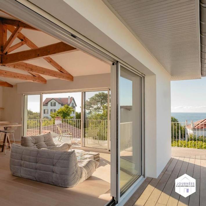 Maison de vacances pour 5 personnes, avec Balcon et Terrasse ainsi que Jardin et Vue à Guéthary