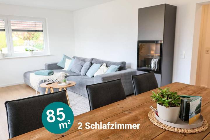 Ferienwohnung für 3 Personen, mit Balkon und Terrasse sowie Ausblick in Waldbronn