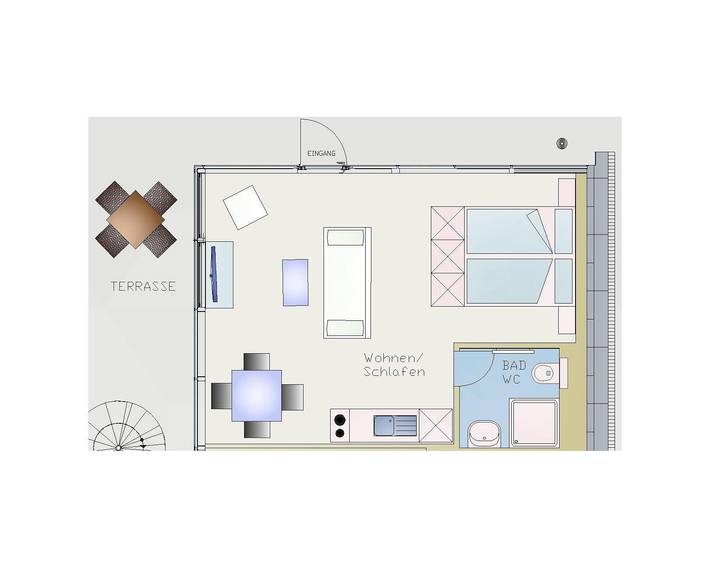 Ferienwohnung für 3 Personen, mit Terrasse in Geierswalde - 2