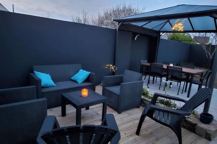 Location de vacances pour 6 personnes, avec jardin, animaux acceptés dans Plage De Kervenni Plouguerneau