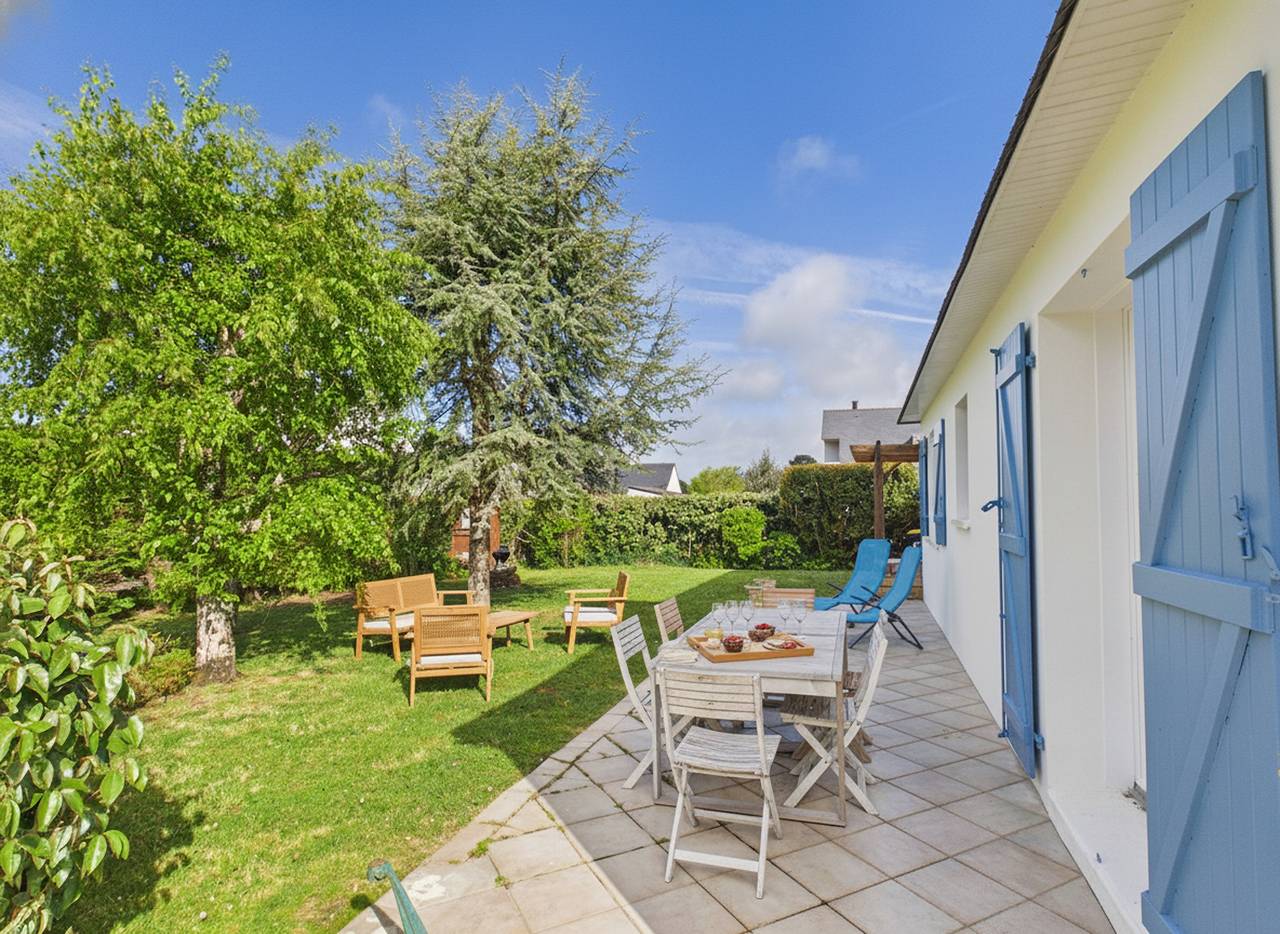 Maison chaleureuse pour 7 avec jardin in Carnac, Côte des Mégalithes