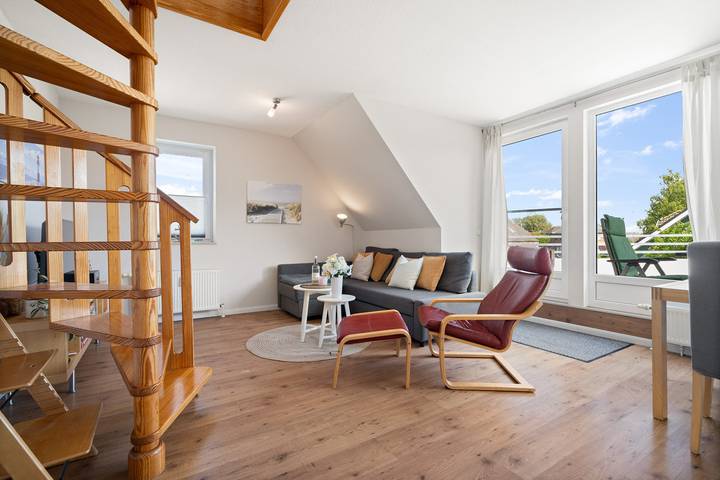 Ferienwohnung für 4 Personen, mit Balkon, kinderfreundlich in Strukkamp