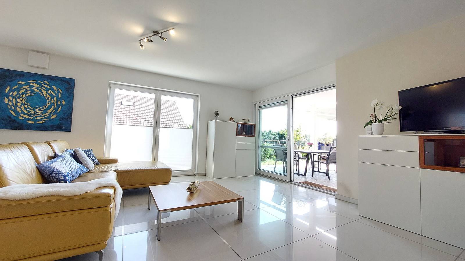 Ganze Wohnung, Ferienwohnung 'Dinkelbach 2 E' mit Bergblick, privater Terrasse und Wi-Fi in Bodolz, Bayerisch Schwaben