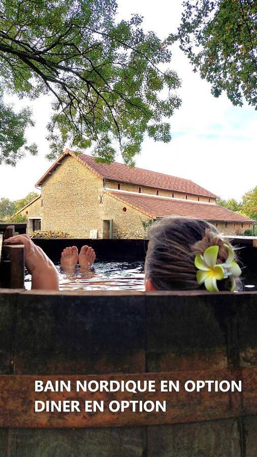 Chambre d’hôte pour 3 personnes, avec Terrasse et Jacuzzi ainsi que Jardin et Sauna à Saint-Maurice-la-Fougereuse
