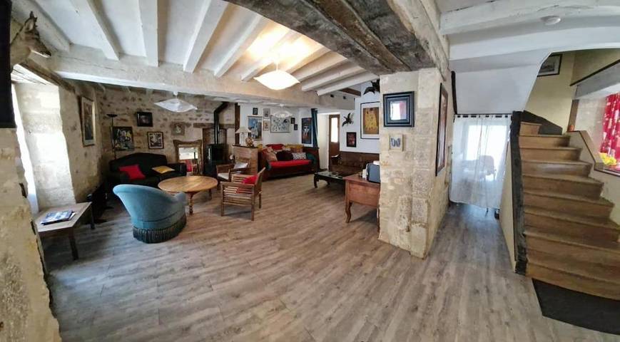 Maison de vacances pour 12 personnes, avec jardin, animaux acceptés