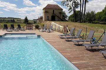 Château pour 16 personnes, avec jardin dans le Gers