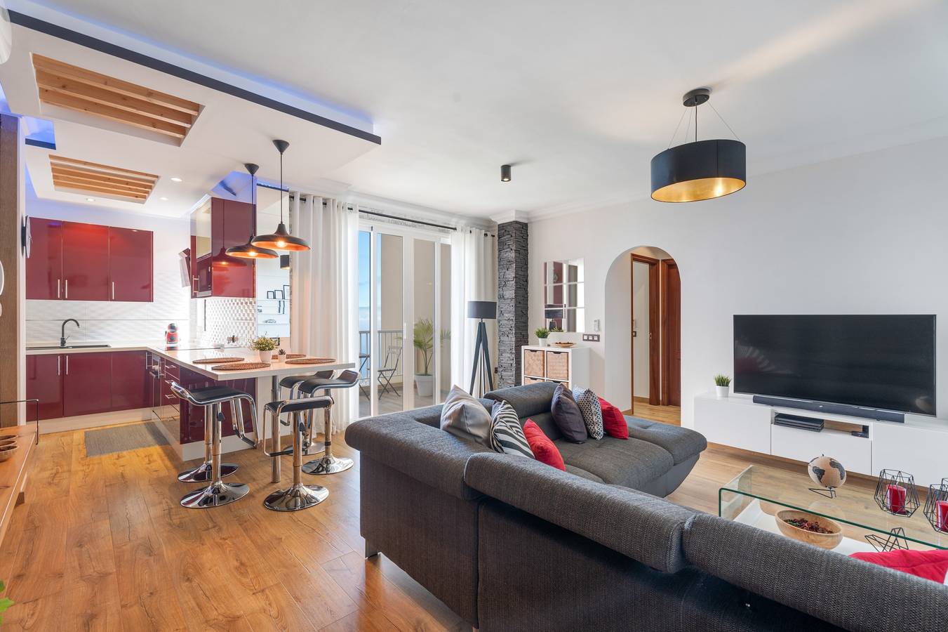Ganze Wohnung, Ferienwohnung 'Vista Valle La Orotava' mit Meerblick, Wlan und Klimaanlage in El Sauce, La Orotava