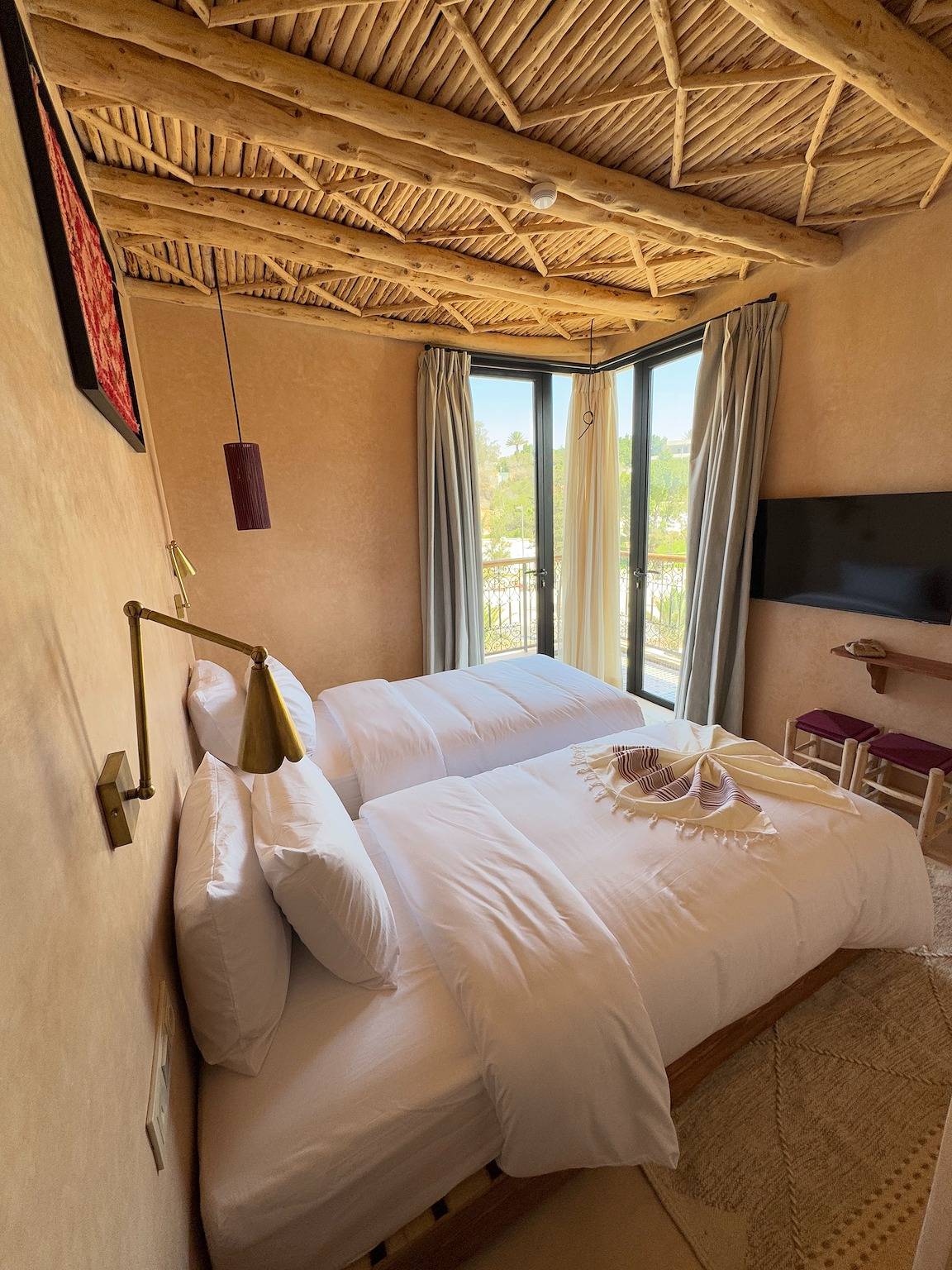 Stilvolles Zweibettzimmer mit eigenem Bad in Agadir in Agadir, Region Souss-Massa-Drâa