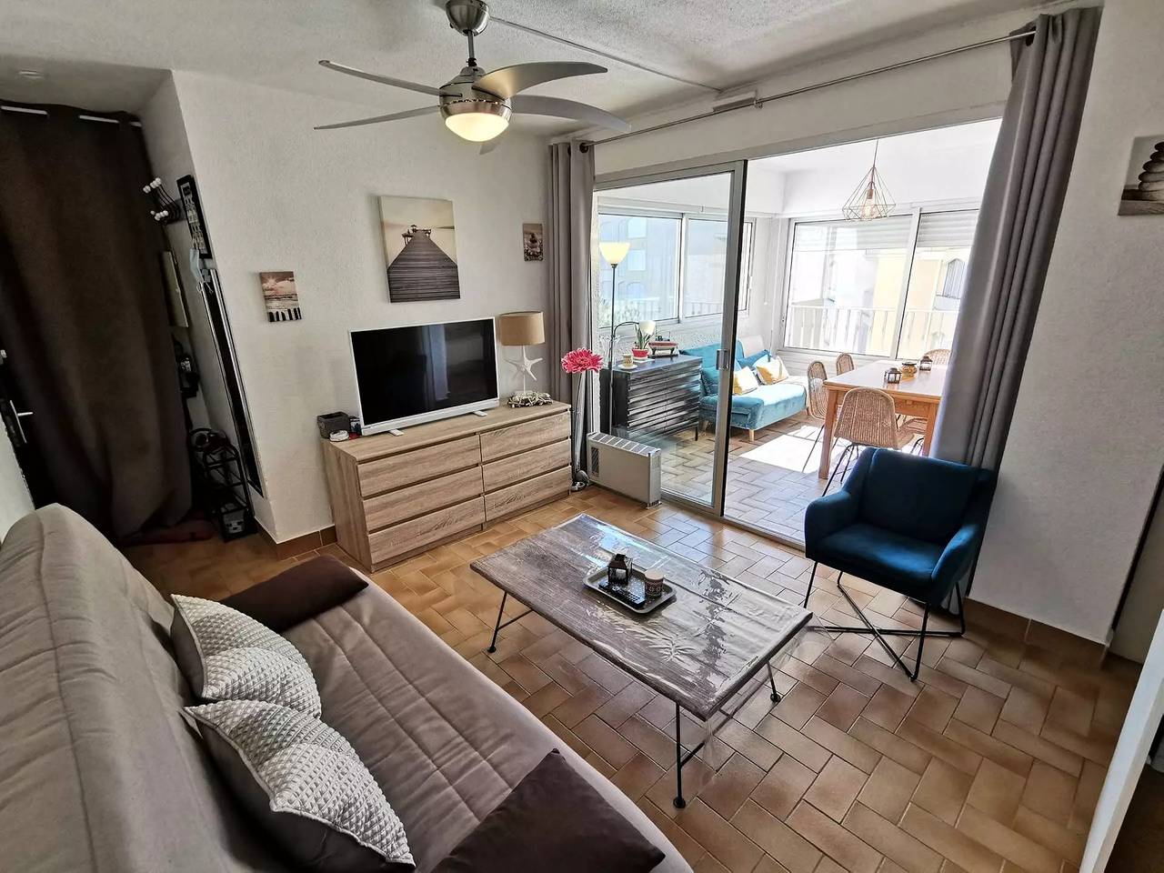 Entire apartment, 2 rooms 4 beds Port Leucate. Ref: 2Cyc_37A in Port Leucate, Leucate