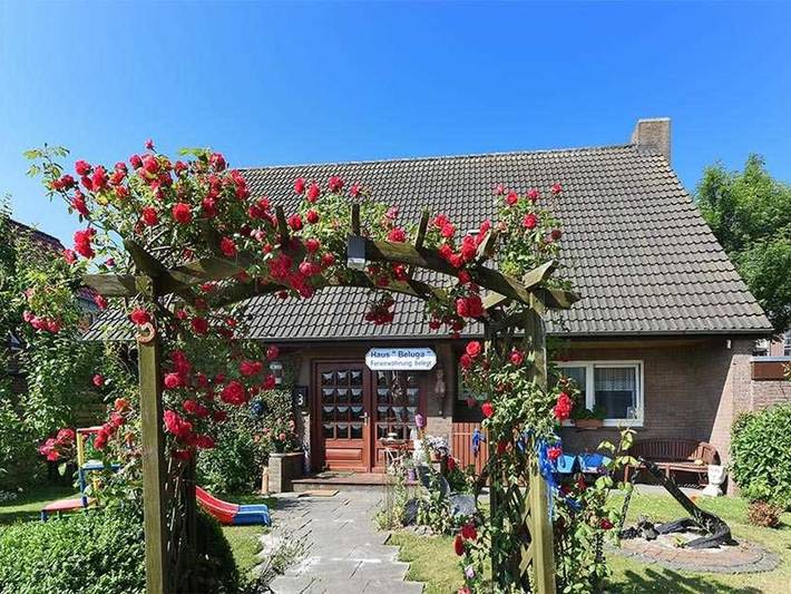 Ferienwohnung für 5 Personen, mit Terrasse und Garten, mit Haustier in Bensersiel