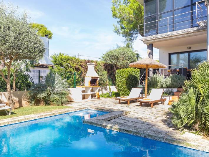 Luxus-Finca für 8 Personen, mit Balkon/Terrasse und Garten sowie Pool in Can Picafort - 3