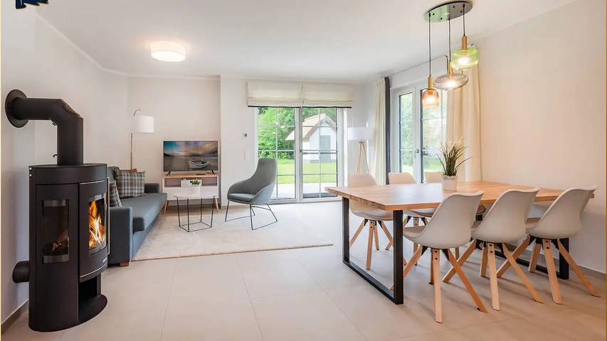 Ferienhaus mit Meerblick für 5 Personen, mit Balkon und Sauna sowie Garten im Stettiner Haff - 3